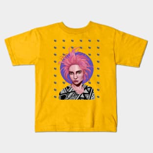 Pink-haired girl Kids T-Shirt